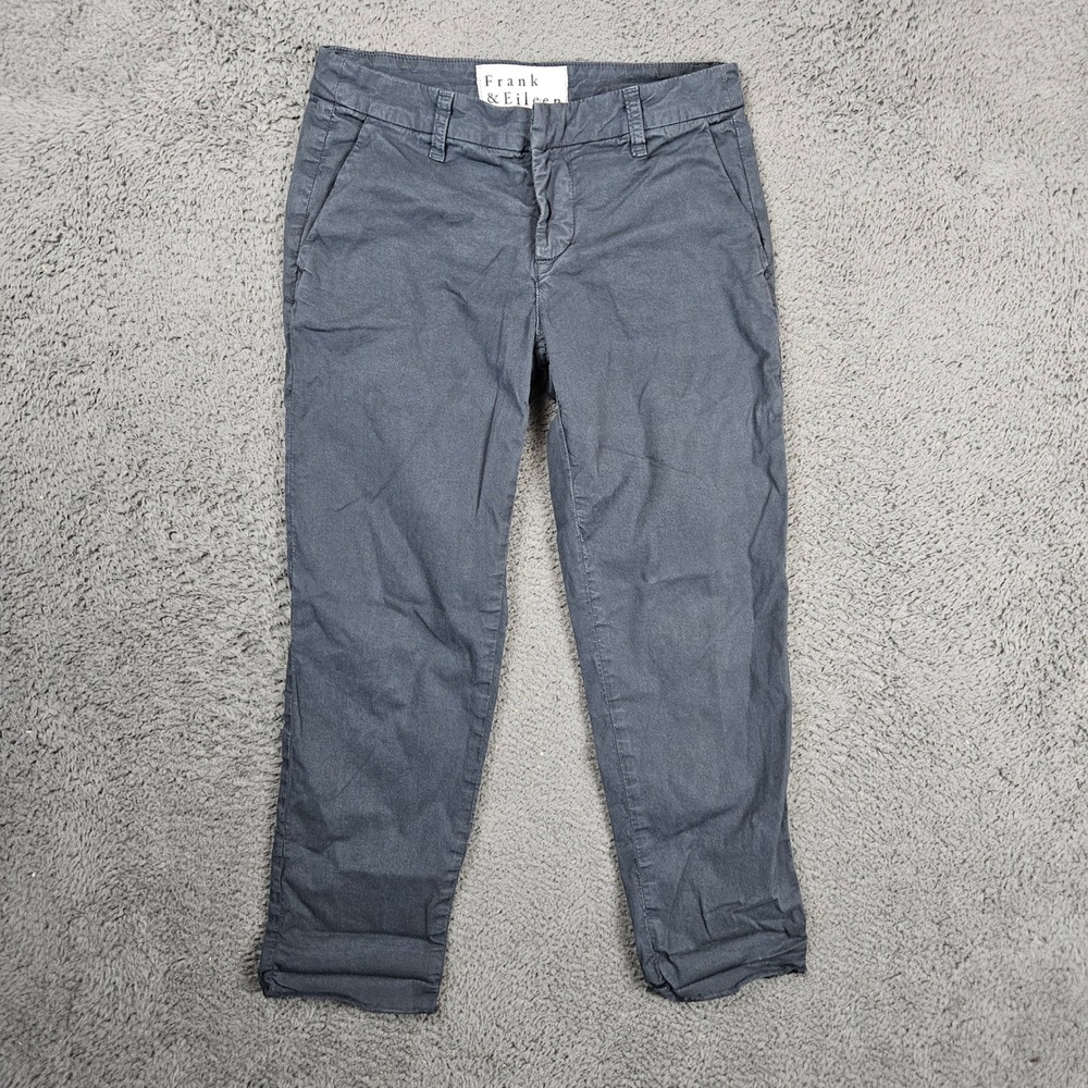 Frank & Eileen Wicklow‎ Italian Chino Pants Charcoal Gray Womens Size 0